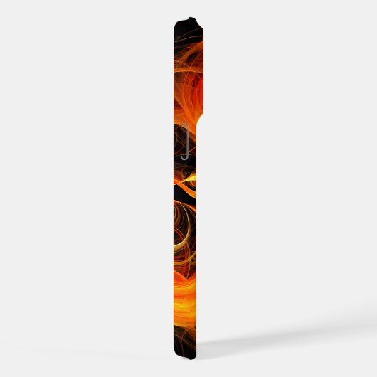 Abstrakte Feuerball-Kunst iPhone Hülle (Rechte Seite)