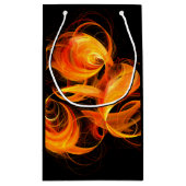 Abstrakte Feuerball-Kunst Kleine Geschenktüte (Rückseite)