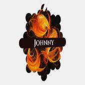 Abstrakte Feuerball-Kunst Ornament Karte (Rechts)