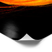 Abstrakte Feuerball-Kunst Poster (Ecke)