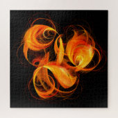 Abstrakte Feuerball-Kunst Puzzle (Horizontal)