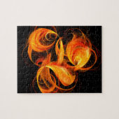 Abstrakte Feuerball-Kunst Puzzle (Horizontal)