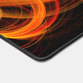 Abstrakte Feuerball-Kunst Schreibtischunterlage (Ecke)