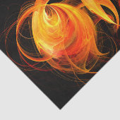 Abstrakte Feuerball-Kunst Seidenpapier (Ausschnitt)