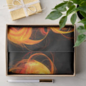 Abstrakte Feuerball-Kunst Seidenpapier (Geschenk)