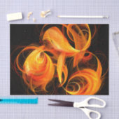 Abstrakte Feuerball-Kunst Seidenpapier (Handwerk)
