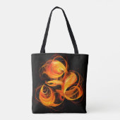 Abstrakte Feuerball-Kunst Tasche (Rückseite)