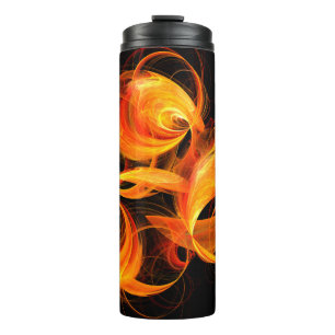 Abstrakte Feuerball-Kunst Thermosbecher