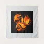 Abstrakte Feuerball-Kunst Wandteppich (Vorderseite (Horizontal))