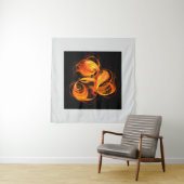 Abstrakte Feuerball-Kunst Wandteppich (Beispiel)
