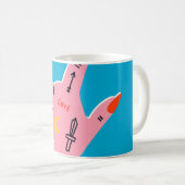 Abstrakte Feuerfinger Kaffeetasse (VorderseiteRechts)