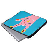 Abstrakte Feuerfinger Laptopschutzhülle (Vorne Knopf)