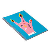 Abstrakte Feuerfinger Notizblock (Rechte Seite)