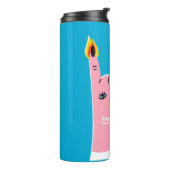 Abstrakte Feuerfinger Thermosbecher (Nach links gedreht)