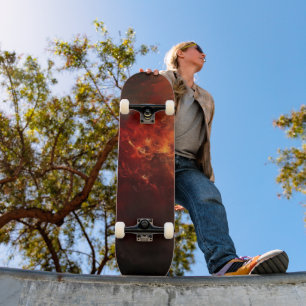 Abstrakte Feuerkunst Skateboard