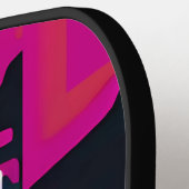 Abstrakte Feuerwehr - Ken Gage Art Pickleball Schläger (Linke Seite)