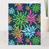 Abstrakte Feuerwerkskarte Blume Grußkarte Karte (Vorderseite)