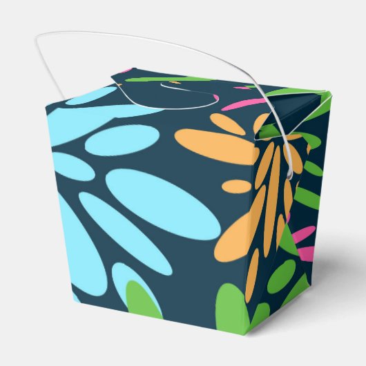 Abstrakte Feuerwerkskörper-Blume Gefälligkeitsbox Geschenkschachtel (Rückseite)