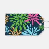 Abstrakte Feuerwerkskörper-Blume - Geschenkmarke Geschenkanhänger (Vorderseite (Horizontal))