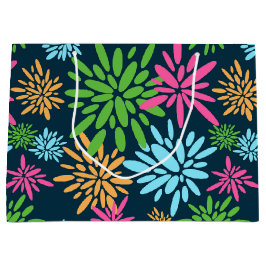 Abstrakte Feuerwerkskörper-Blume Geschenktasche Große Geschenktüte