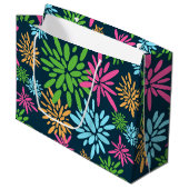 Abstrakte Feuerwerkskörper-Blume Geschenktasche Große Geschenktüte (Vorderseite Schrägansicht)