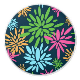 Abstrakte Feuerwerkskörper-Blume Keramik Pull Keramikknauf