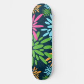 Abstrakte Feuerwerkskörper-Blume Skateboard (Vorderseite)
