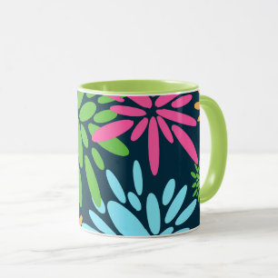 Abstrakte Feuerwerkskörper-Blume Tasse