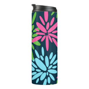 Abstrakte Feuerwerkskörper Blume Tumbler Thermosbecher