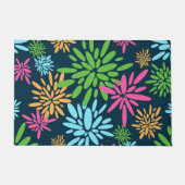 Abstrakte Feuerwerkskörper Blume Türmatte (Vorderseite)