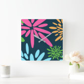 Abstrakte Feuerwerkskörper-Blume Uhr (Zuhause)