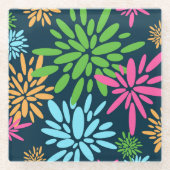 Abstrakte Feuerwerkskörper-Blume Untersetzer (Vorderseite)