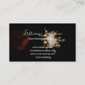 Abstrakte Feuerwerkskörper regnen lange Exposition Visitenkarte (Rückseite)