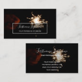 Abstrakte Feuerwerkskörper regnen lange Exposition Visitenkarte (Vorne/Hinten)