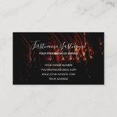 Abstrakte Feuerwerkskörper regnen lange Exposition Visitenkarte (Rückseite)