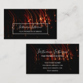 Abstrakte Feuerwerkskörper regnen lange Exposition Visitenkarte (Vorne/Hinten)