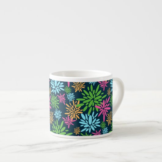 Abstrakte Feuerwerkskunst Blume Spezielle Tasse (Vorderseite Rechts)