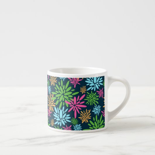 Abstrakte Feuerwerkskunst Blume Spezielle Tasse (Rechts)