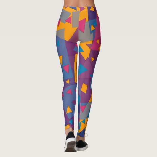 Abstrakte Fiesta #4 Leggings (Rückseite)