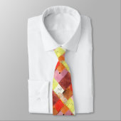 Abstrakte Figuren Kunst - Bold Modern Necktie Krawatte (Gebunden)