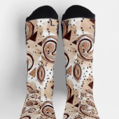 Abstrakte Figuren Socken (Oben)