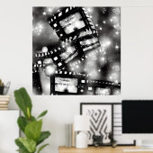 Abstrakte Filmstreifen Poster (Heimbüro)