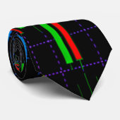 Abstrakte Finanzkurve Krawatte (Gerollt)