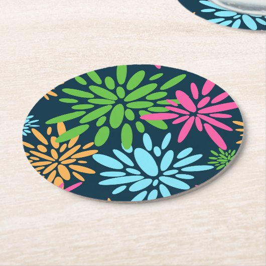 Abstrakte Fireworks-Blume Papier Untersetzer (Angewinkelt)