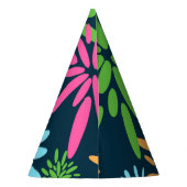 Abstrakte Fireworks-Blume Party Hat Partyhütchen (Rückseite)