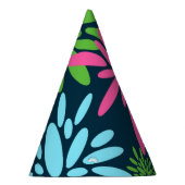 Abstrakte Fireworks-Blume Party Hat Partyhütchen (Rechts)