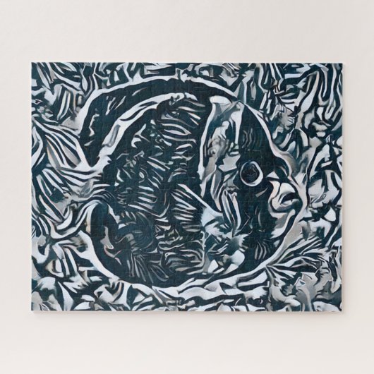 Abstrakte Fische | Herausforderung Hard Jigsaw P Puzzle (Horizontal)