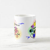 abstrakte Fische Kaffeetasse (Mittel)
