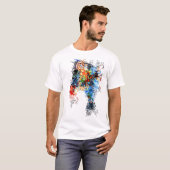 Abstrakte Fische T-Shirt (Vorne ganz)