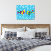 Abstrakte Fischkunst Leinwanddruck (Insitu (Schlafzimmer))